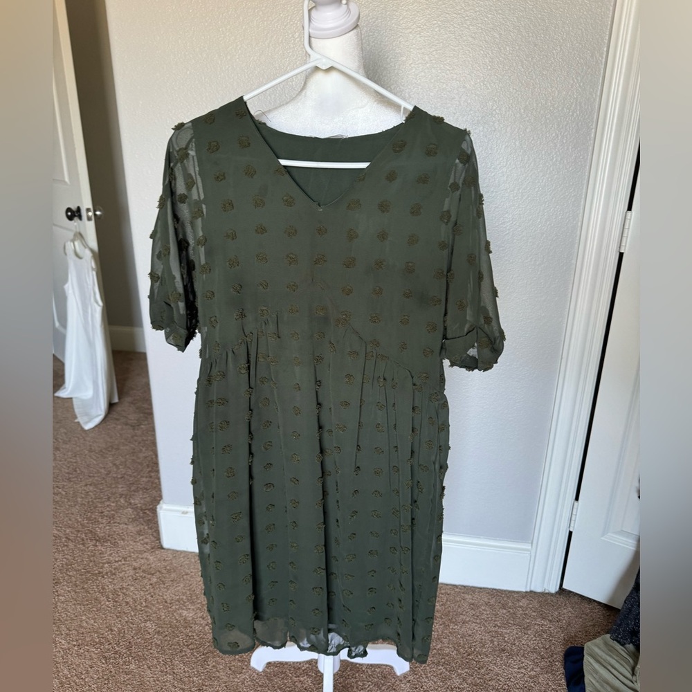 Dark green dress